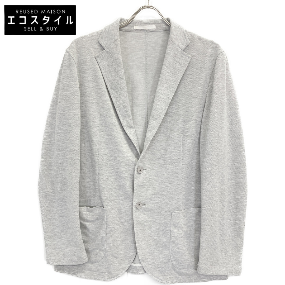 MACKINTOSH PHILOSOPHY マッキントッシュ哲学 【国内置き目】H1E53-311-05 ドライミックスカノコカーディガン 上衣 42R 点火装置薄墨色 メンズ 【中古】