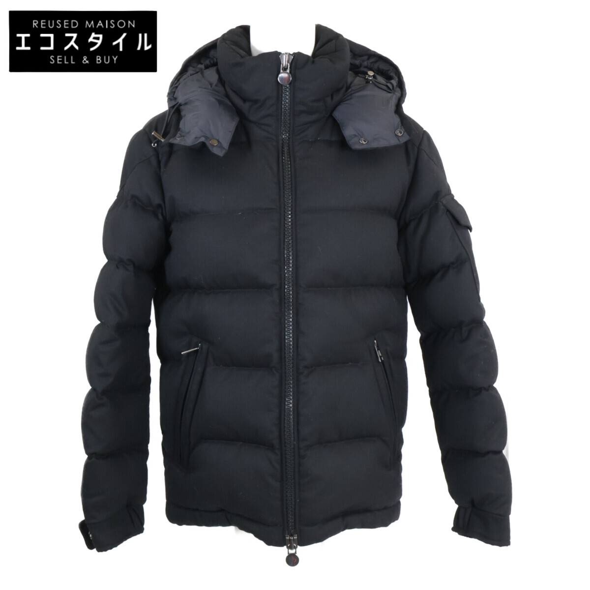 MONCLER モンク軌跡 E20914033805 Montgenevre モンジュネーブル 落ち込む上衣 上衣   0 黒いこと レディース 【中古】