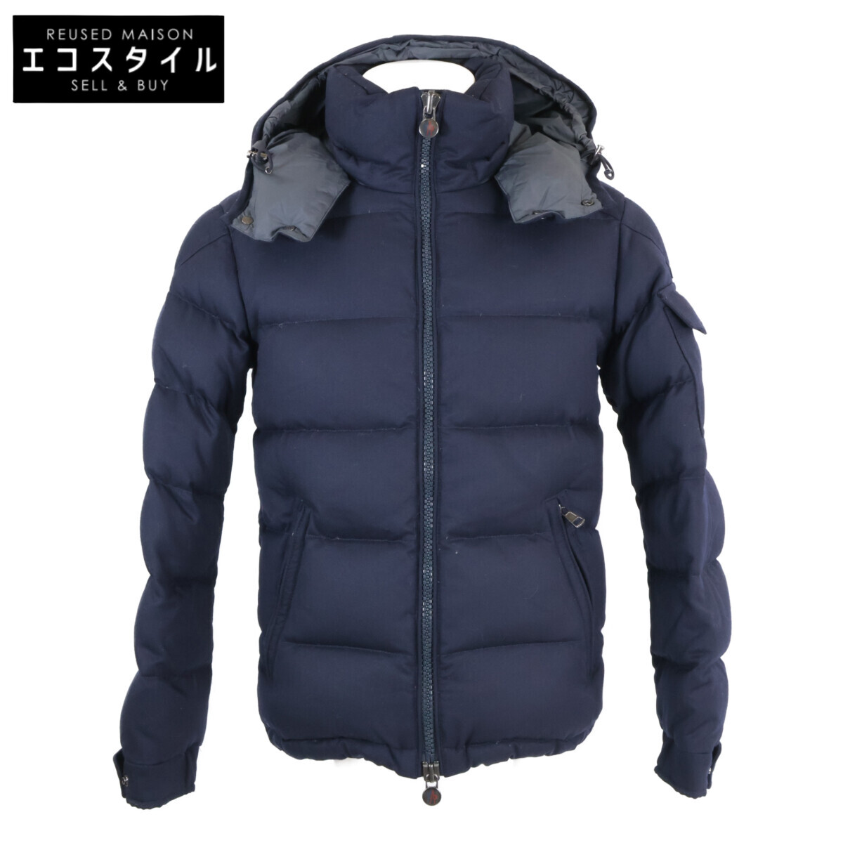 MONCLER モンクレール Montgenevre モンジュネーブル ダウンジャケット ジャケット 0 ネイビー メンズ 【中古】