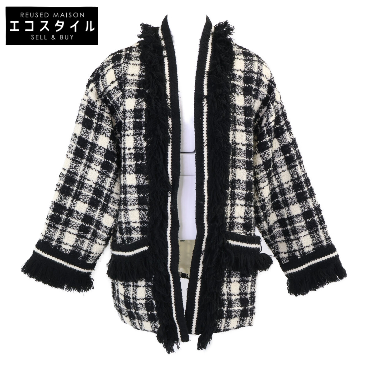 GUCCI グッチ 美品 643297 ツィード 上衣 上衣   38 黒いこと×白いこと レディース 【中古】