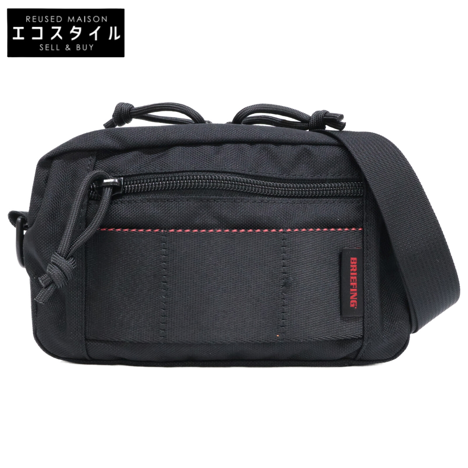 BRIEFING ブリーフィング 【美品】BRL182204 JOINT 2WAY ZIP TOP ジョイント 2WAY ジップトップ ショルダーバッグ ブラック メンズ 【中古】