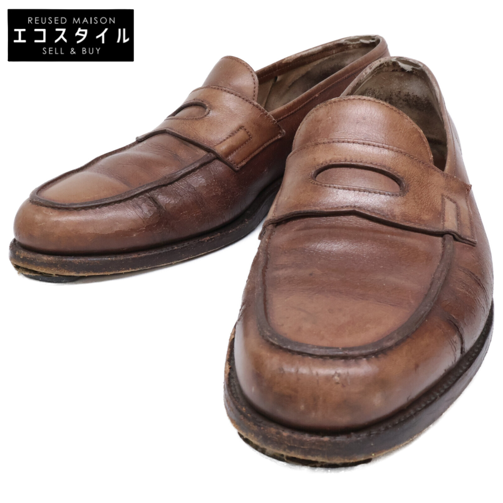 美品 JOHN LOBB ジョンロブ ASHLEY ローファー 6E アシュレイ ドンドン見直し】良品○JOHN LOBB ジョンロブ ASHLEY/アシュレイ 4596