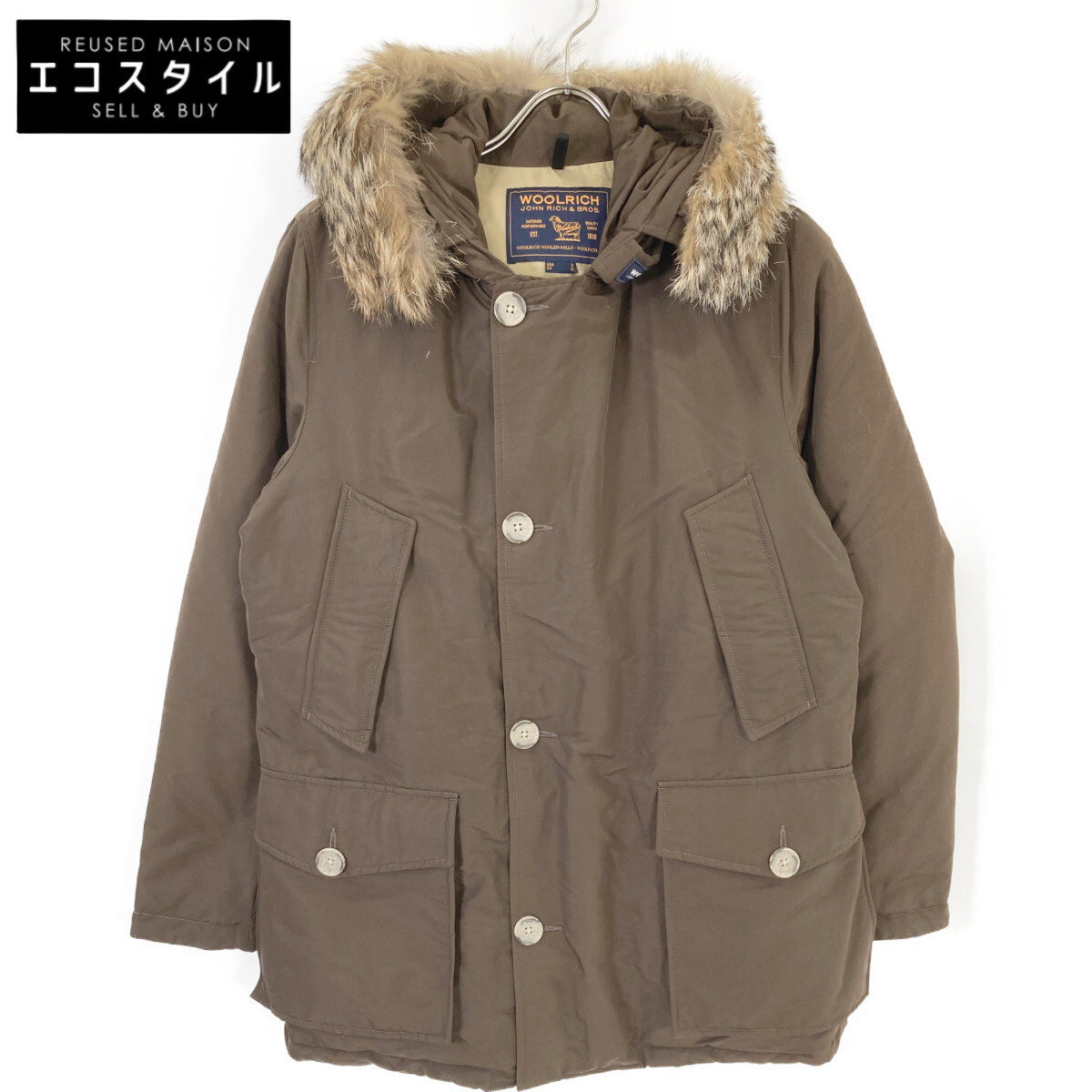 WOOLRICH 羊毛一財産 赤銅色 ARCTIC PARKA/アークティックパーカー 上衣   M 赤銅色 メンズ 【中古】