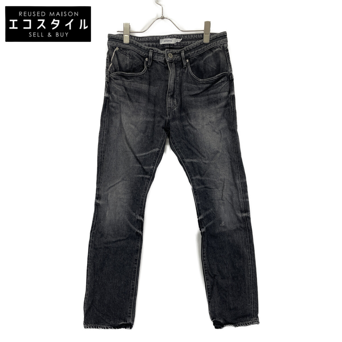nonnative ノンネイティブ ﾁｬｺｰﾙ 赤耳 ﾃﾞﾆﾑ ﾊﾟﾝﾂ ボトムス 1 ダークグレー メンズ 【中古】 7,538円