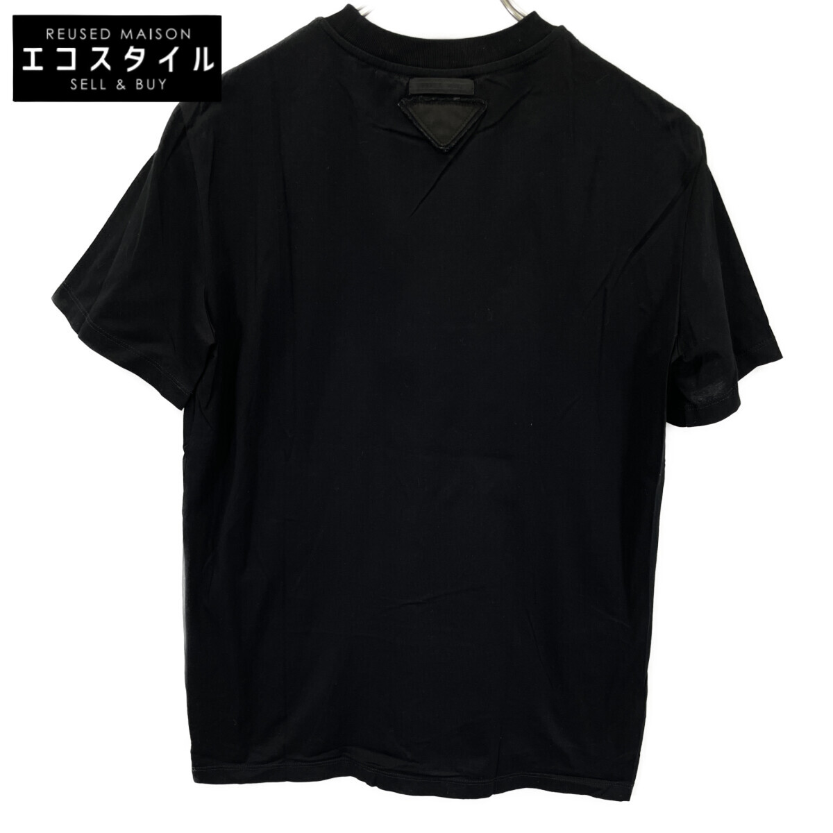 PRADA プラダ 【×UNIVERSAL】35838 19年 ﾌﾞﾗｯｸ ﾌﾗﾝｹﾝｼｭﾀｲﾝ Tｼｬﾂ トップス S ブラック レディース 【中古】