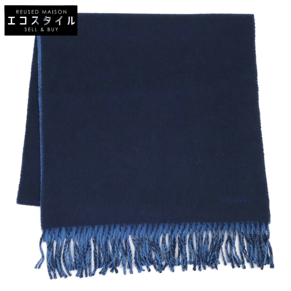 専用　エルメス　カシミア　マフラー　メンズ　王者の虎　2022 ネイビー　紺 楽天市場】HERMES エルメス 王者の虎 ブロデ 刺繍 マフラー カシミア