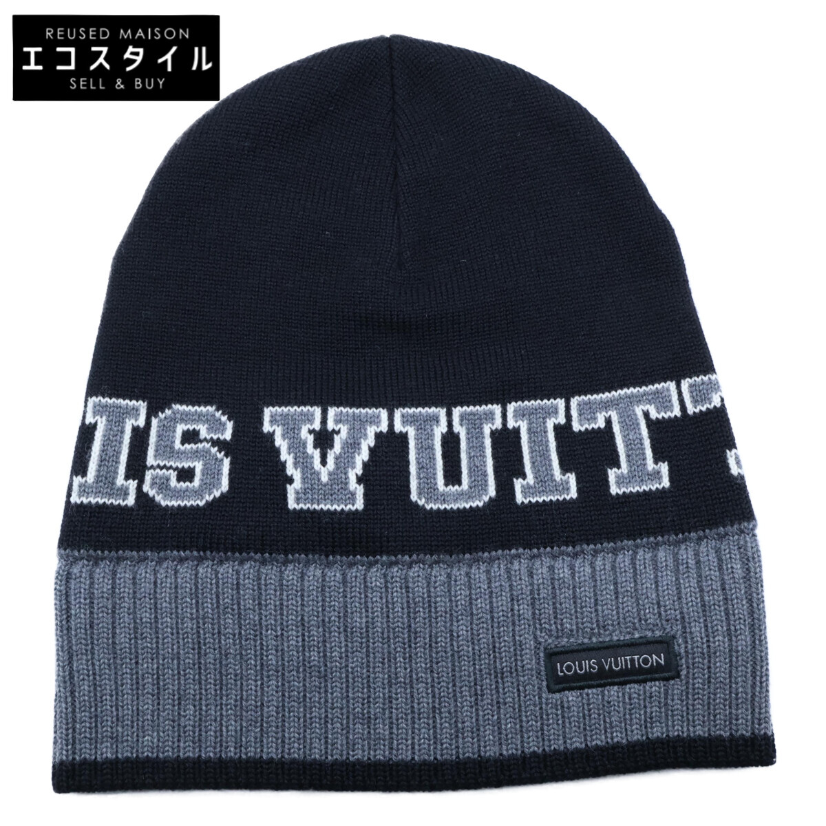 【新品未使用】ルイヴィトン ボネ LVビー二ー モノグラム ニット帽 中古・古着通販】LOUIS VUITTON (ルイ ヴィトン) ニット帽 ビーニー