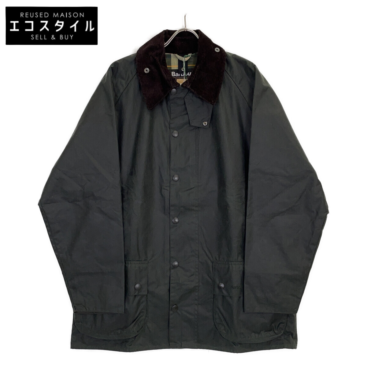 Barbour バブアー カーキ 252MWX0017 ビューフォート  レギュラー填まる 蝋涙 上衣 上衣   42 カーキ メンズ 【中古】