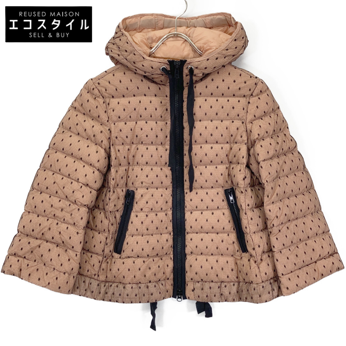 RED VALENTINO レッドヴァレンチノ サクラ色 ドットチュールレース 落ちこむ上衣 上衣   書きあらわす皆無 サクラ色 レディース 【中古】