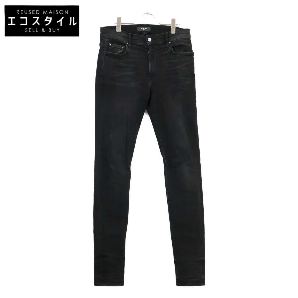 AMIRIブラック　スキニー ライトダメージ加工 34 楽天市場】AMIRI アミリ ダメージ加工 ストレッチ スキニー デニム