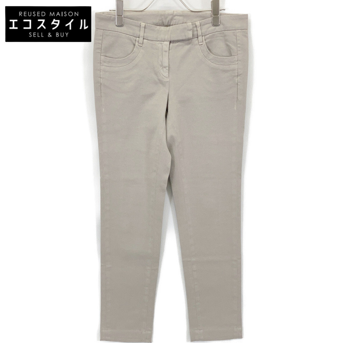 BRUNELLO CUCINELLI ブルネロクチネリ グレージュ 綿織物 ズボン下 ボトムス   40 ベージュ レディース 【中古】