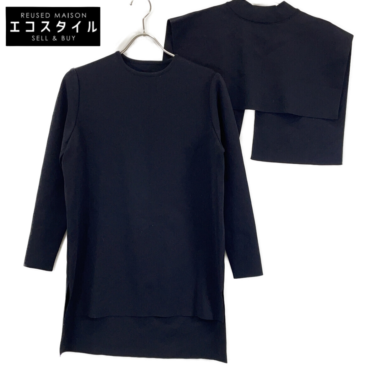ADORE アドーア 531-2170121 黒いこと ケープレイヤードニット トップス   38 黒いこと レディース 【中古】