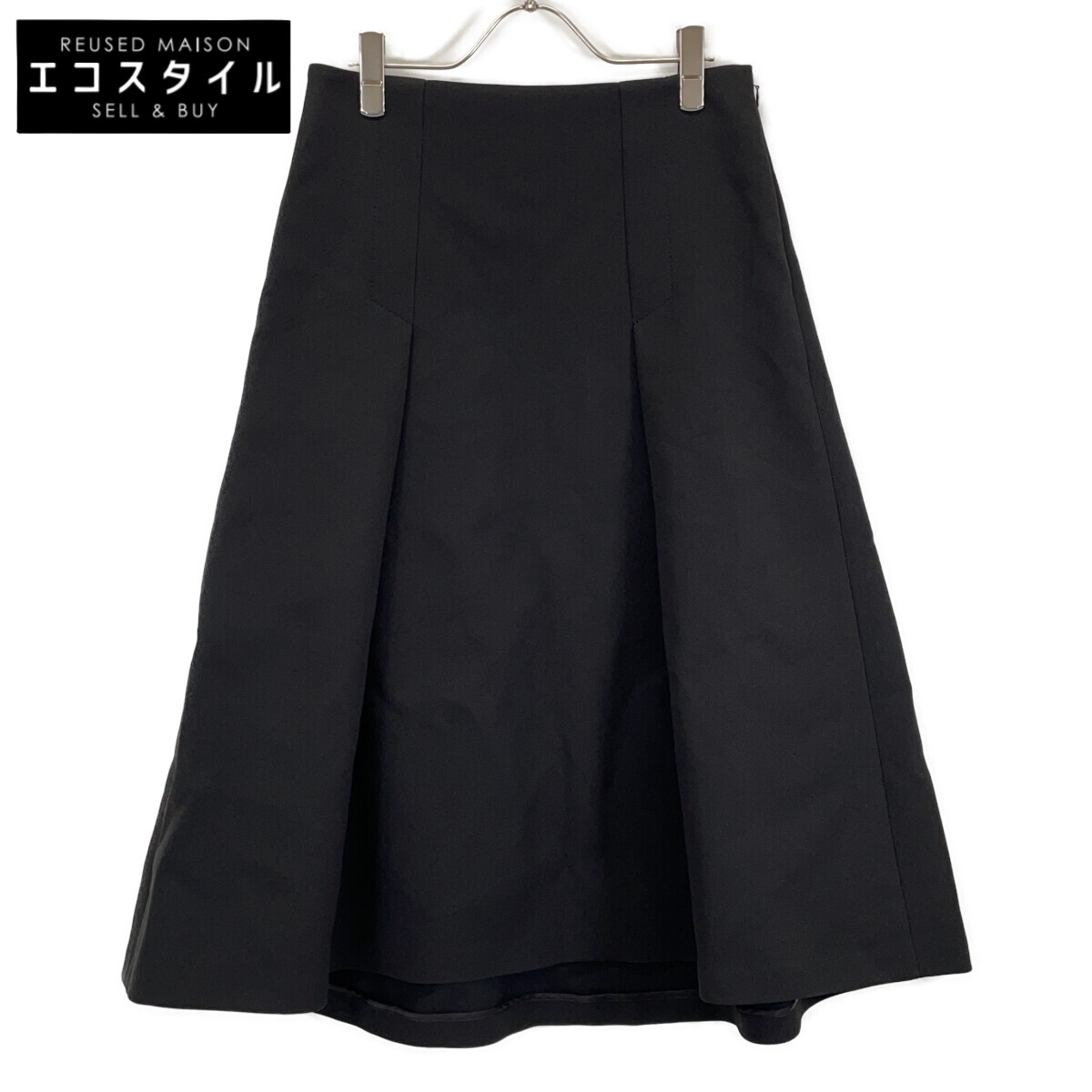 ADORE アドーア 531-1120006 ﾌﾞﾗｯｸ ﾄﾘﾌﾟﾙｸﾛｽｽｶｰﾄ スカート 36 ブラック レディース 【中古】 7,445円