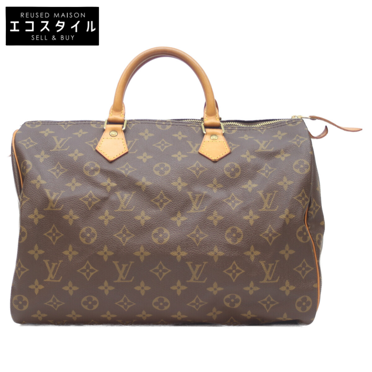 LOUIS VUITTON ルイヴィトン 92年 M41524 ﾓﾉｸﾞﾗﾑ ｽﾋﾟｰﾃﾞｨ35 ボストンバッグ ブラウン レディース 【中古】