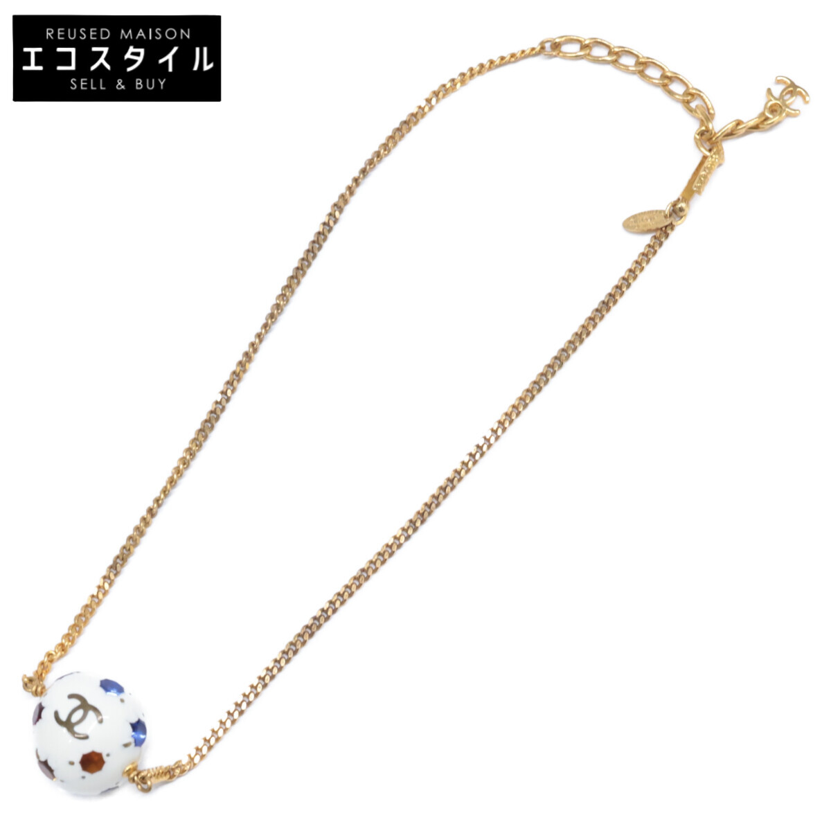 楽天市場】【CHANEL】シャネル ボール型 ボール ネックレス G金具 ココ