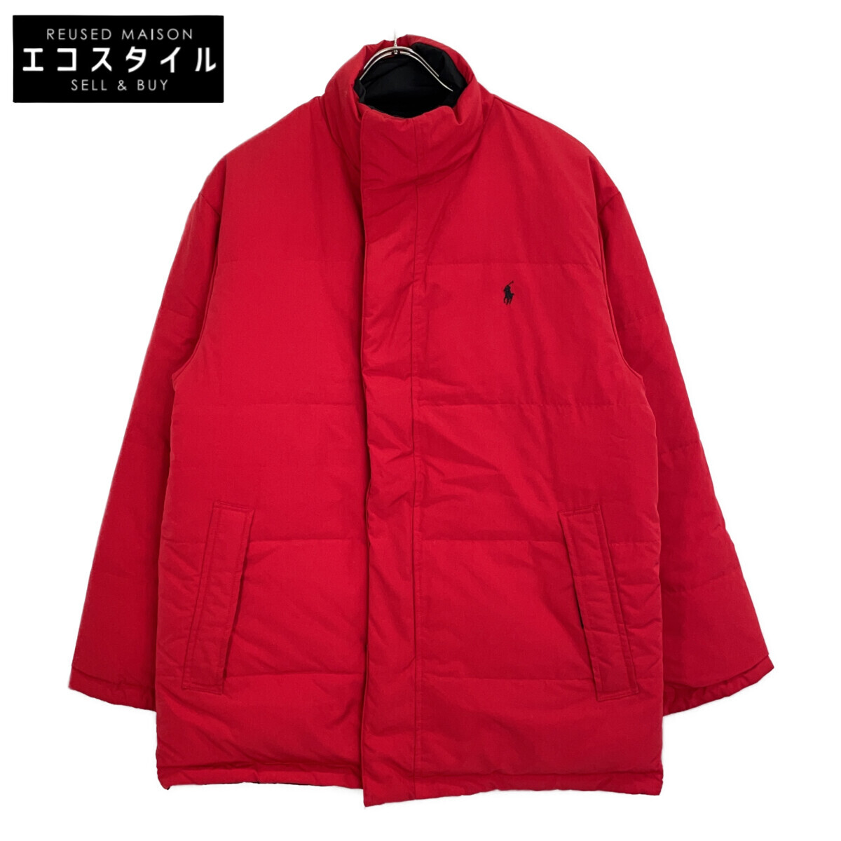POLO RALPH LAUREN ポロ ラルフローレン JR-RL-IA3654 黒いこと×赤いこと リヴァーシブル 落ちこむ上衣 上衣   M 赤いこと メンズ 【中古】