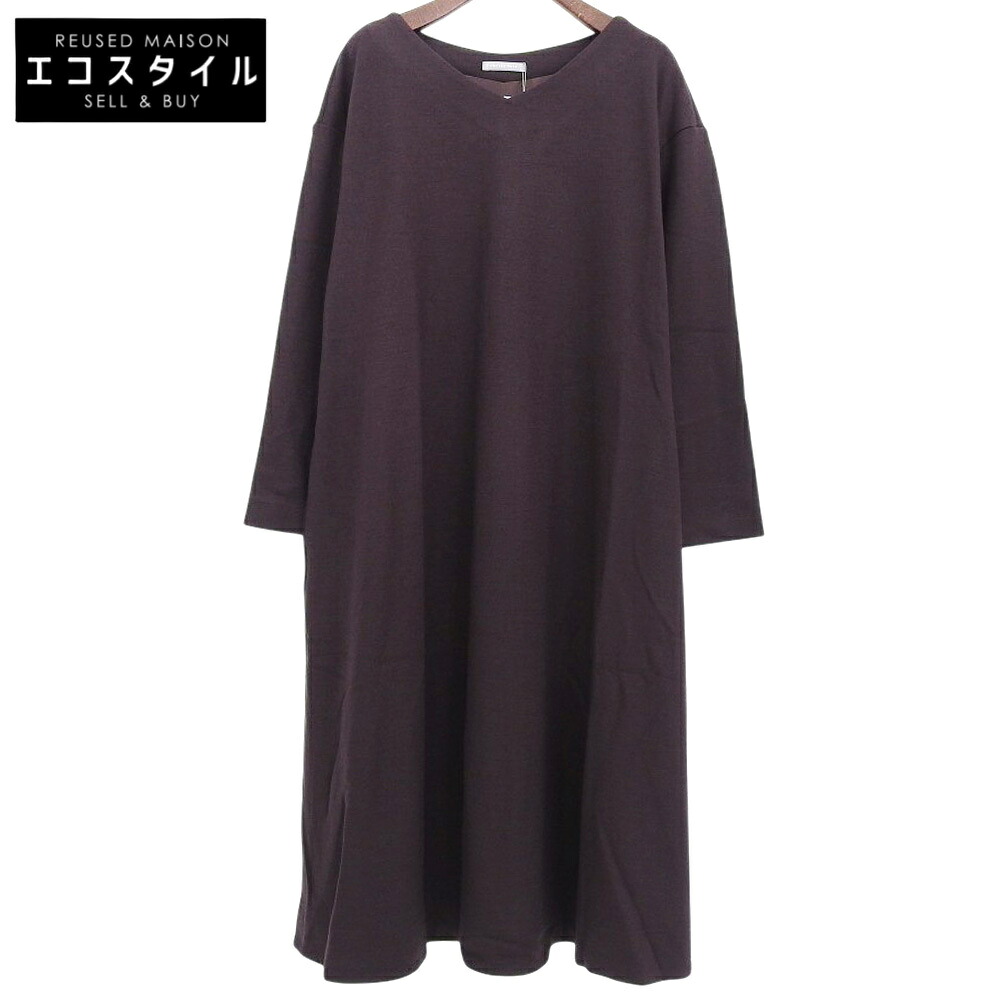 theory luxe セオリーリュクス 未使用 ETONY LUMI WOOL ワンピース レディース ブラウン 38 ワンピース 38 ブラウン レディース 【中古】