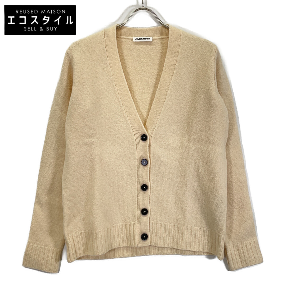 JILSANDER ジルサンダー 23AW J02GP0055 象牙色 羊毛 ジレー トップス   34 象牙色 レディース 【中古】
