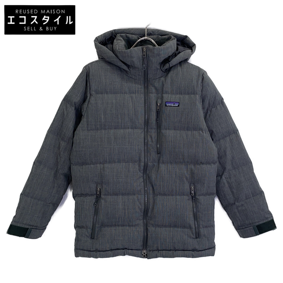 patagonia パタゴニア 28325 薄墨色 ダブル 落ちこむ パーカー 上衣   XS 薄墨色 メンズ 【中古】