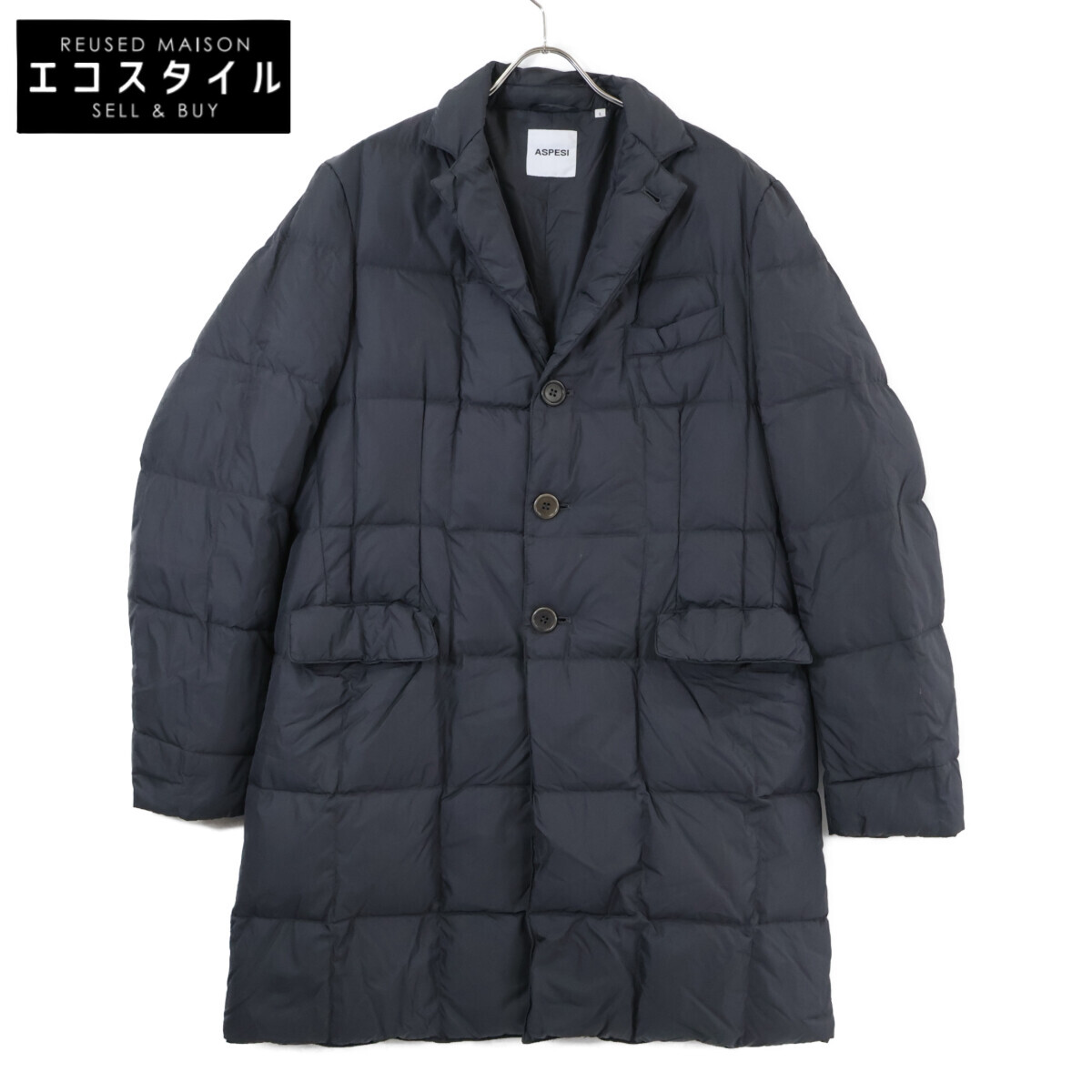 楽天市場】【中古】アスペジ ASPESI ナイロン ダウン チェスターコート