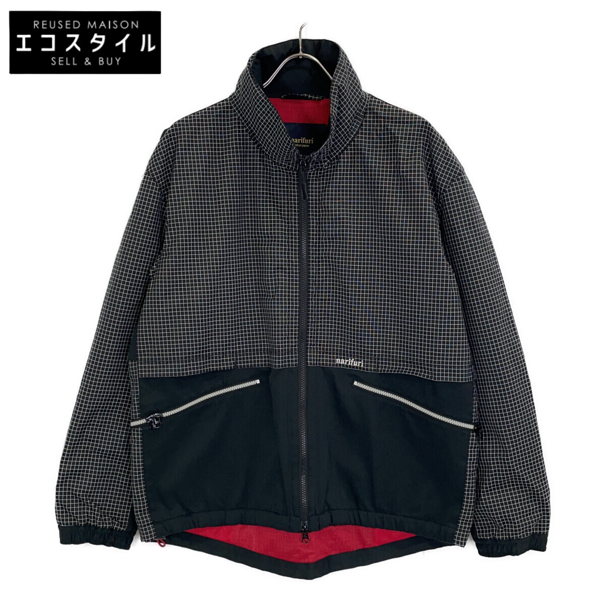 narifuri ナリフリ NF2057 黒いこと Tsunooga上唇 サイクルベンチレーションブルゾン 上衣   M 黒いこと メンズ 【中古】