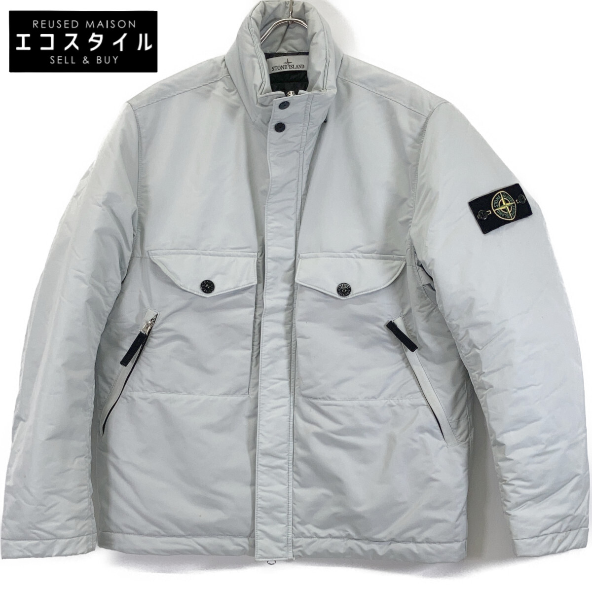 STONE ISLAND ストーンアイランド 【国内正規】771542546 Hyper Dense 中綿入り ジャケット M ライトグレー メンズ 【中古】 29,601円