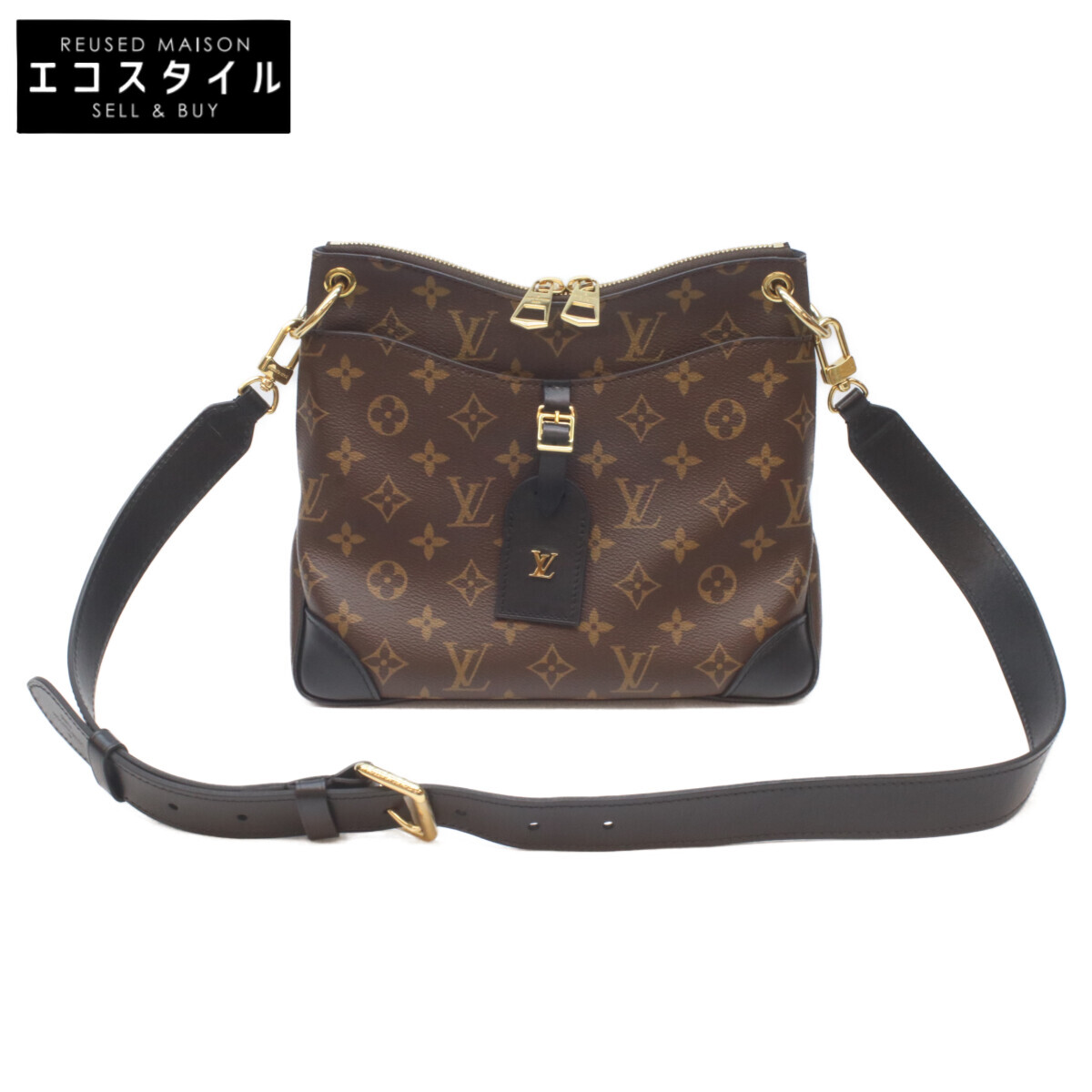 LOUIS VUITTON ルイヴィトン M45353 ﾓﾉｸﾞﾗﾑ ｵﾃﾞｵﾝNM PM ショルダーバッグ ブラウン/ブラック レディース 【中古】