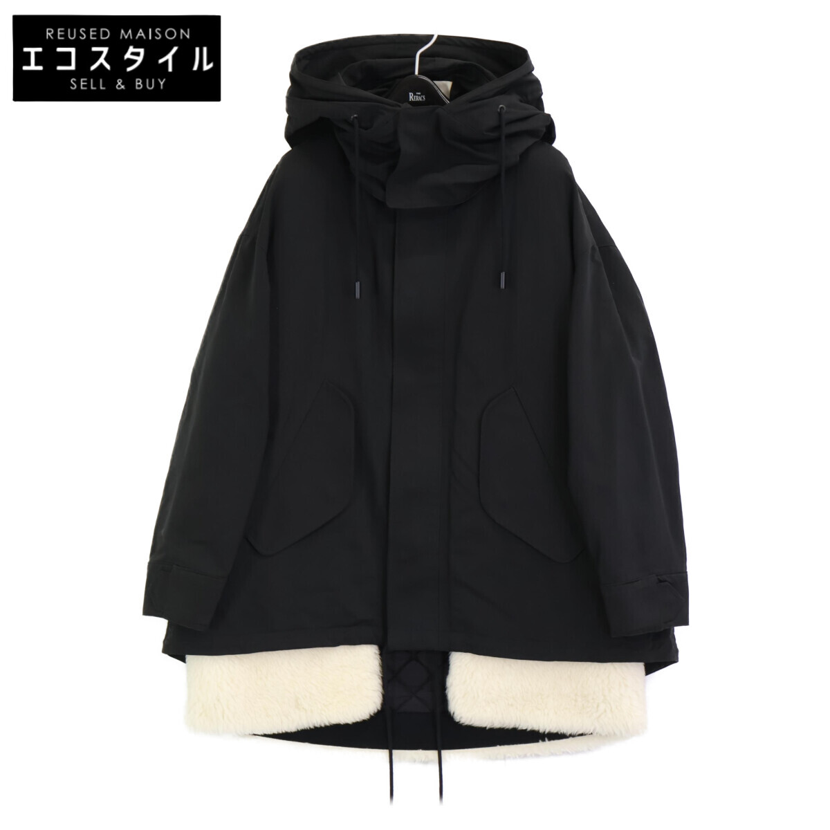 THE RERACS ザ・リラクス ブラック M65 SHORT MODS COAT WITH LINER モッズコート コート F ブラック レディース 【中古】|ブランドリユース エコスタイル