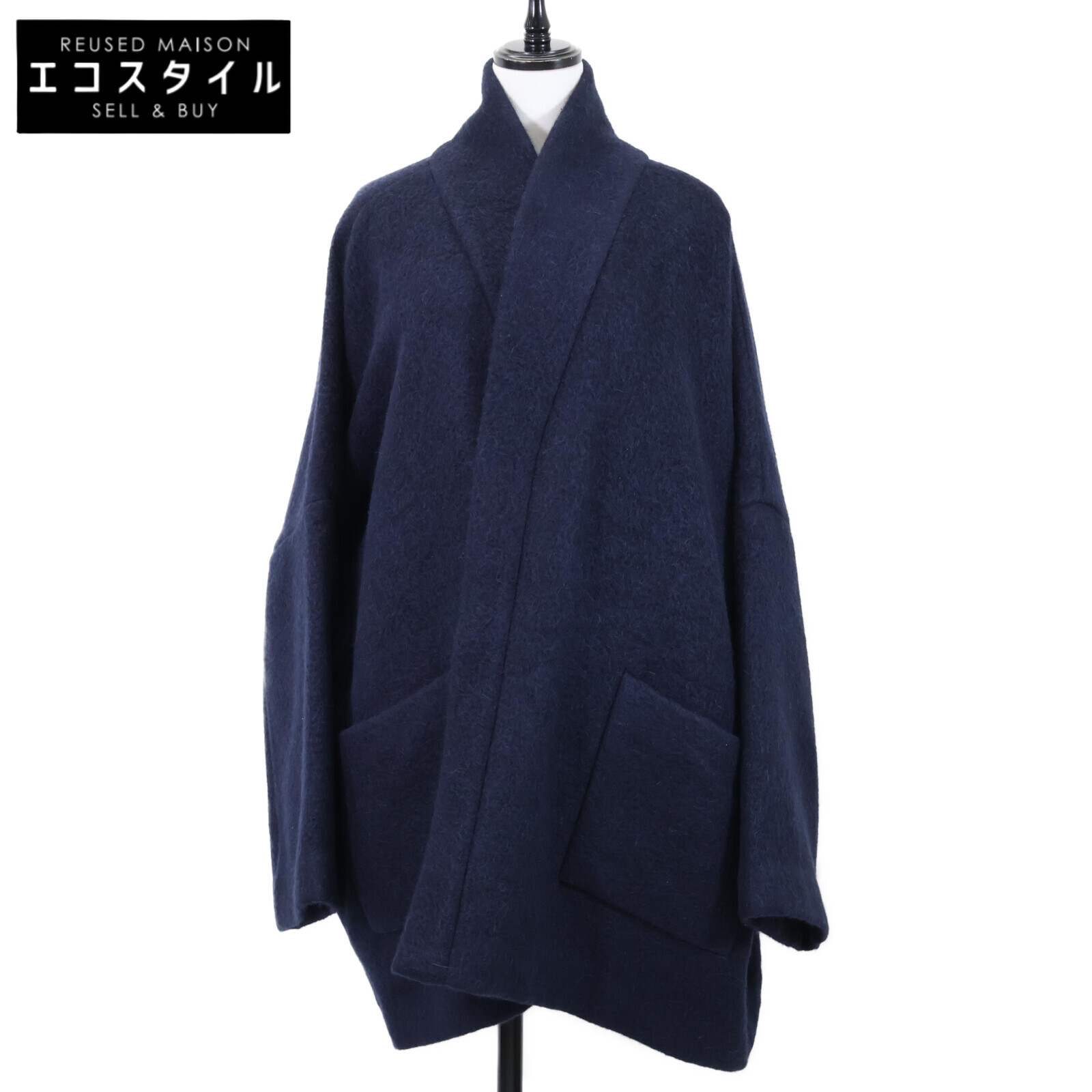 THE ROW ザ ファースト 【美品/国内置き目】6600 W2242 カシミール/アルパカ混 厚地の外套 XS 米国海軍 レディース 【中古】