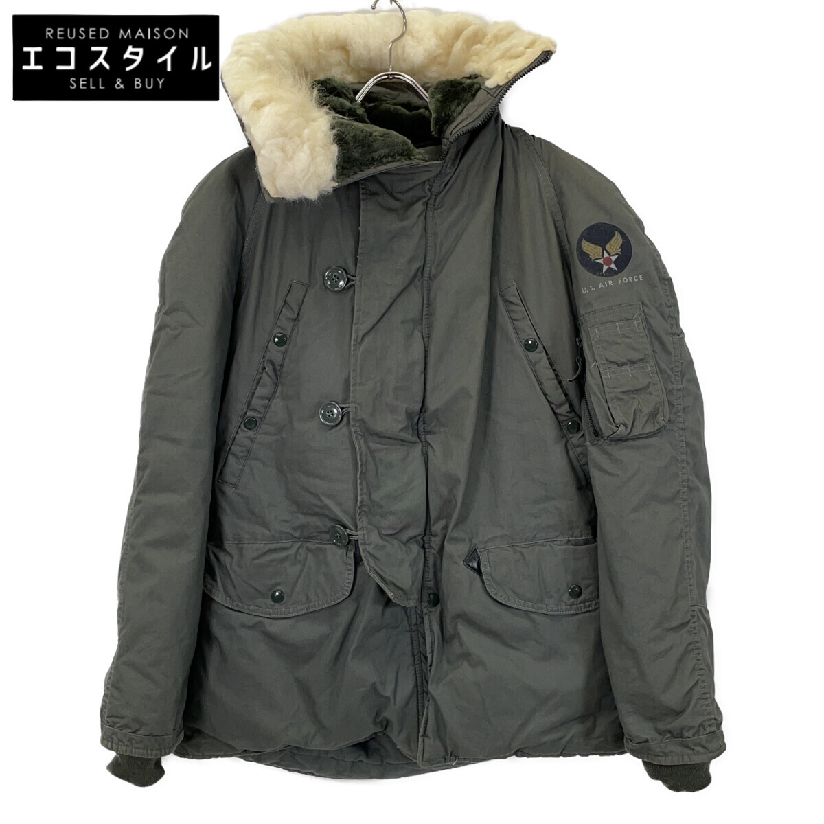U.S.ARMY ユーエスアーミー 03\u0027s カーキ N-3B FLIGHT JACKET/航空上衣 上衣   M カーキ系 メンズ 【中古】