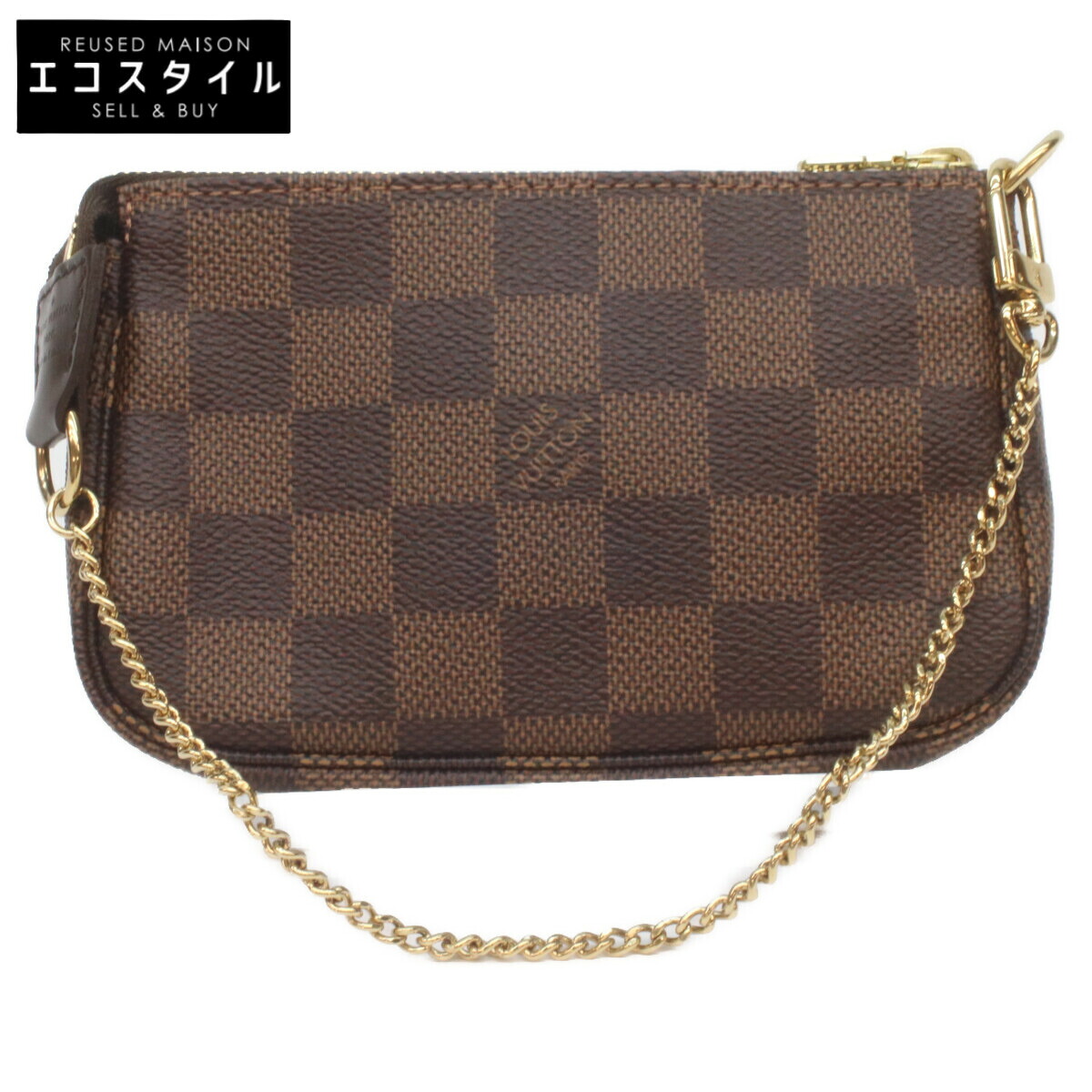 LOUIS VUITTON ルイヴィトン N58009 ﾀﾞﾐｴ ﾐﾆﾎﾟｼｪｯﾄｱｸｾｿﾜｰﾙ ポーチ ブラウン レディース 【中古】