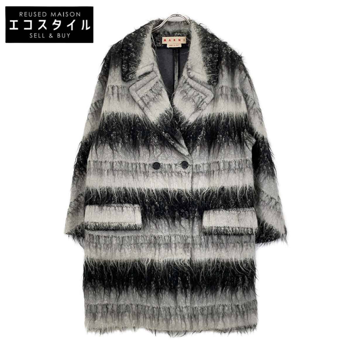 楽天市場】古着 MARNI マルニ フェザー ダウンコート 44 ネイビー系 袖