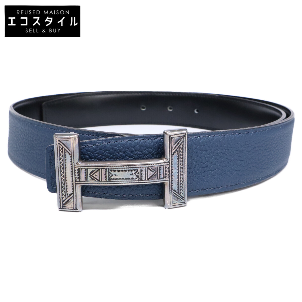 楽天市場】エルメス ベルト トゥアレグバックル シルバー 90cm