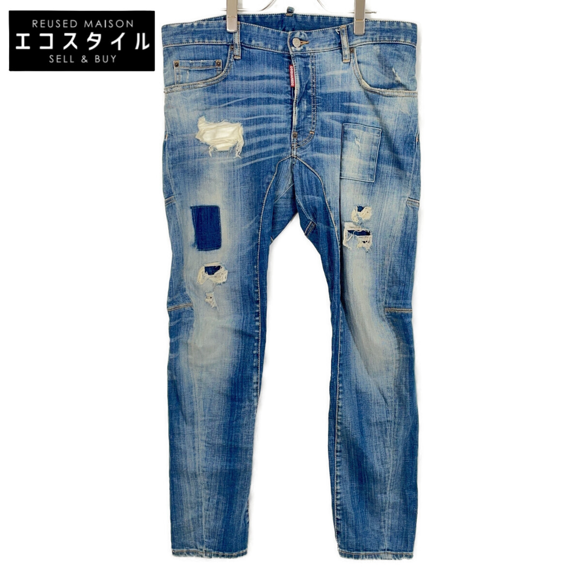 DSQUARED2 ディースクエアード 19年製 インディゴ S74LB0613 Tidy Biker Jean ボトムス   52 インディゴ メンズ 【中古】
