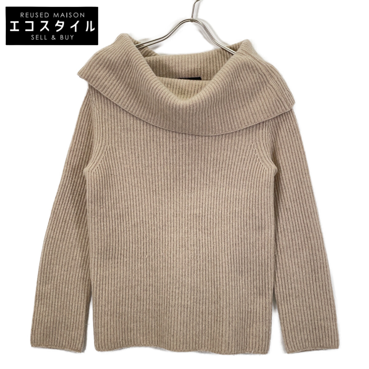 THE ROW / ザロウ | カシミヤ シルク クルーネック ニット | S | ライトブルー | レディース THE ROW（ザ ロウ） | カシミヤ シルク クルーネック ニット | S