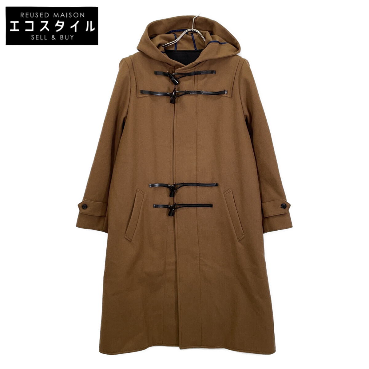 semoh セモー ﾌﾞﾗｳﾝ 12-7-04 ｳｰﾙｶｼﾐﾔ ﾀﾞｯﾌﾙｺｰﾄ コート ブラウン レディース 【中古】