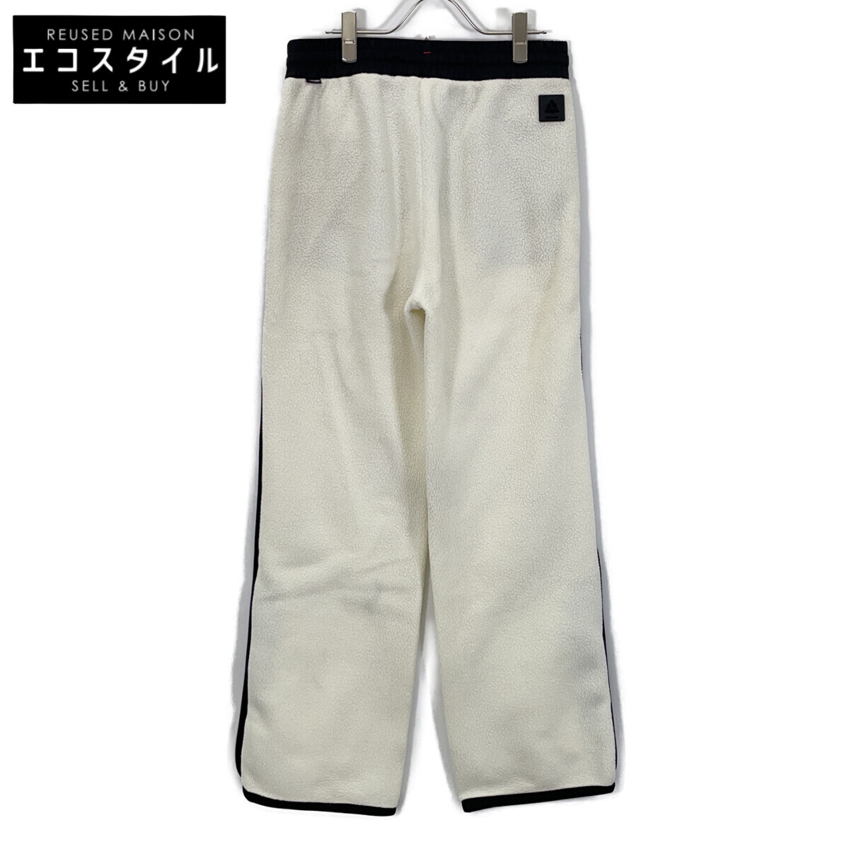 MONCLER モンクレール 19年 ｸﾞﾙﾉｰﾌﾞﾙ ﾌﾘｰｽ ﾊﾟﾝﾂ PANTALONE ボトムス XS ホワイト メンズ 【中古】