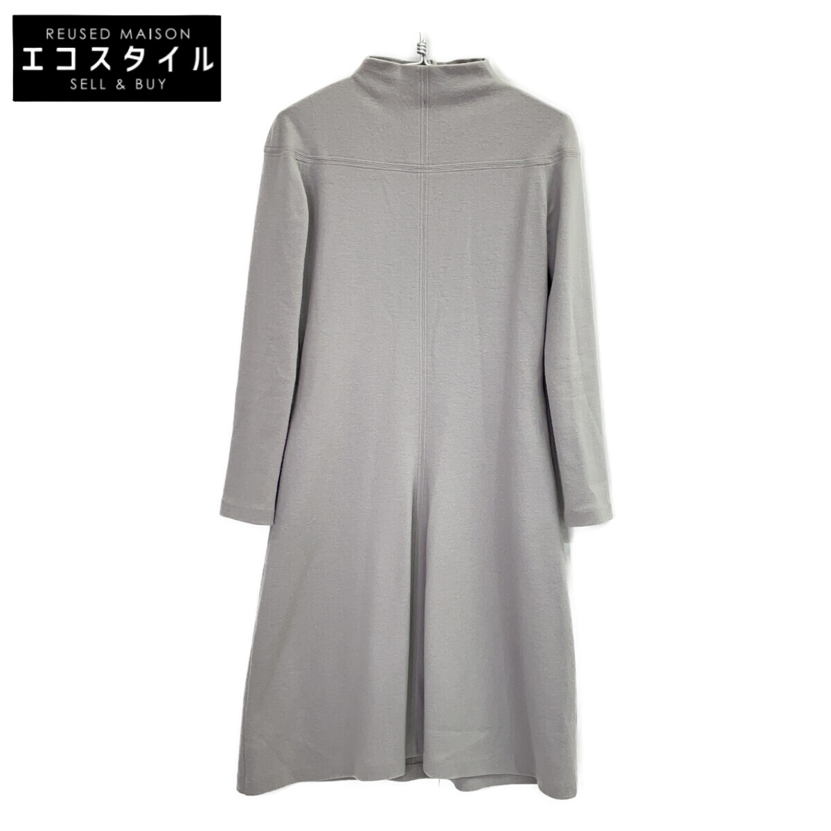 JIL SANDER ジルサンダー JSPN710003 ｸﾞﾚｰ ｳｰﾙ ﾜﾝﾋﾟｰｽ ワンピース 34 グレー レディース 【中古】