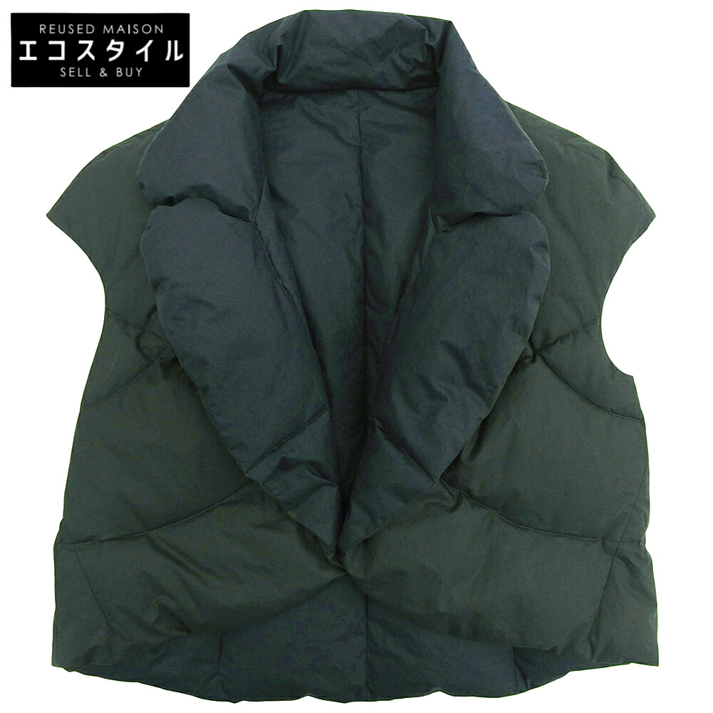 JURGEN LEHL ヨーガンレール キルティング ダウン ベスト コットン レディース グレー系 L ベスト L グレー系 レディース 【中古】｜ブランドリユース エコスタイル
