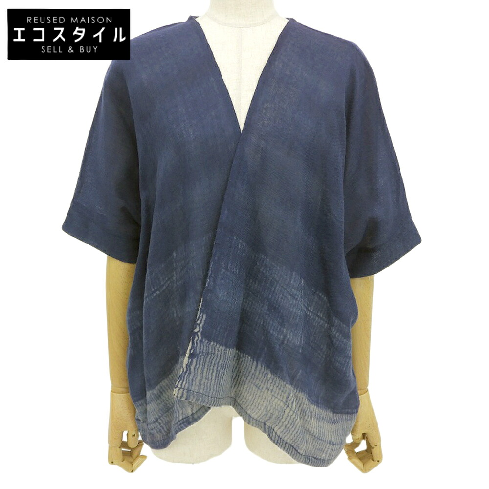 NEERU KUMAR ネルークマール 羊毛 ジレー トップス レディース インディゴ M トップス   M インディゴ レディース 【中古】