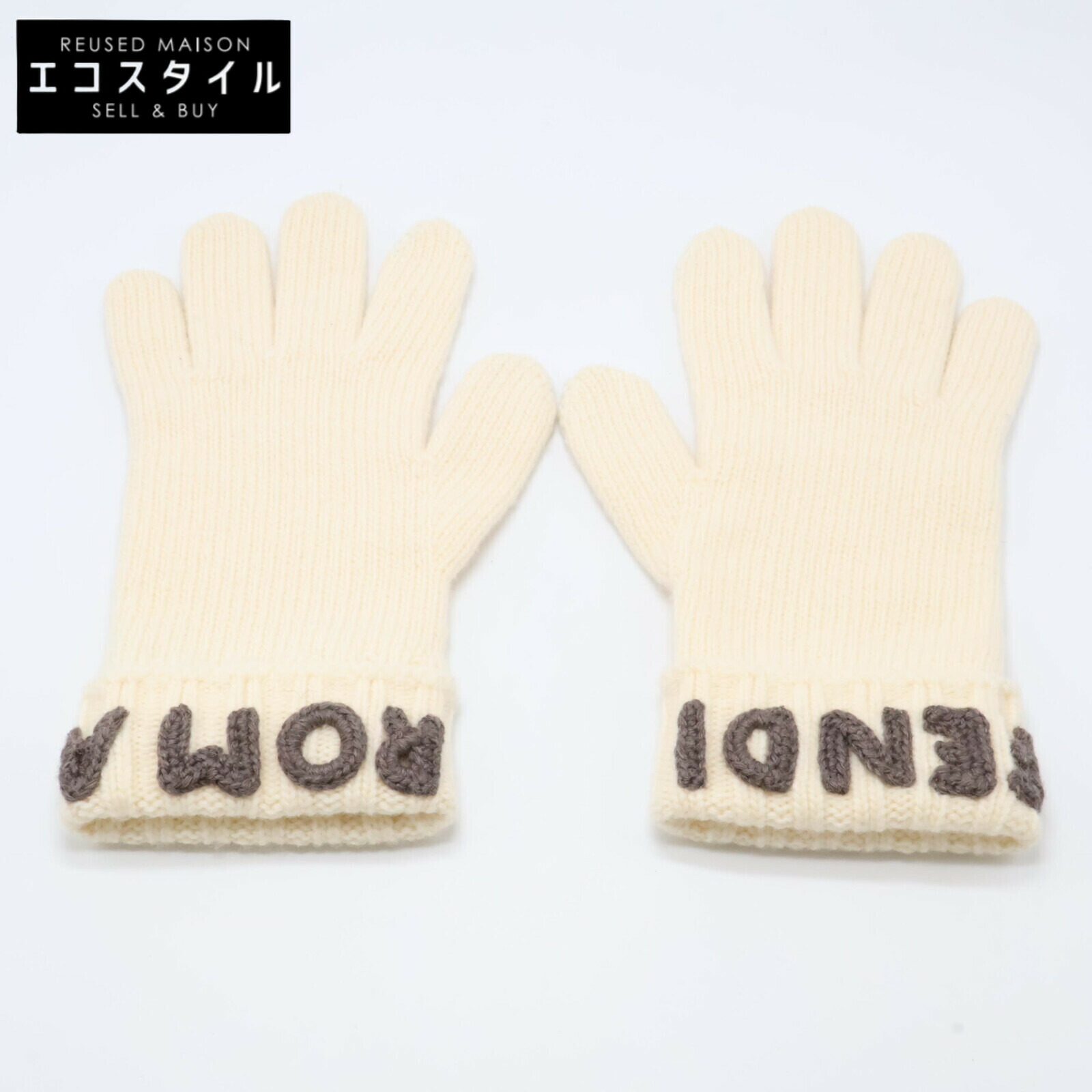 楽天市場】FENDI フェンディ FXY574 ロゴ グローブ 手袋 ウール