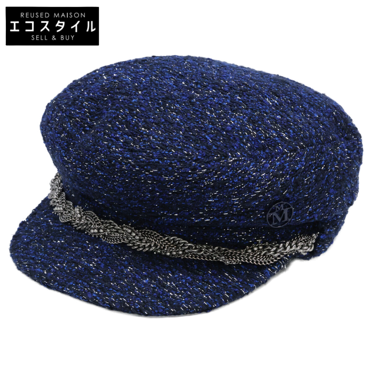 MAISON MICHEL メゾンミッシェル 【新品未当て嵌める】2213050001 NEW ABBY HAT ニューアビー ツィード かぶり笠 かぶり笠   M MULTI レディース 【中古】