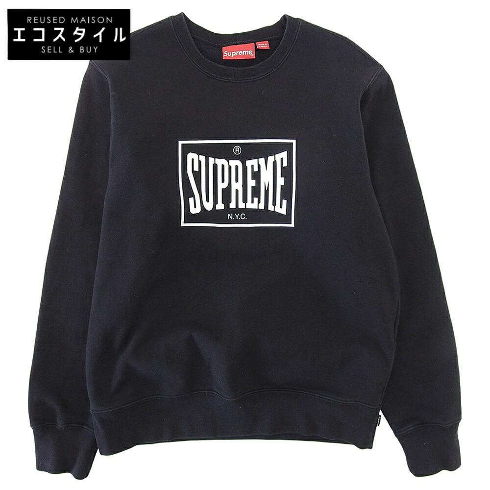 楽天市場】【Supreme】 シュプリーム ブラックレターロゴ スウェット