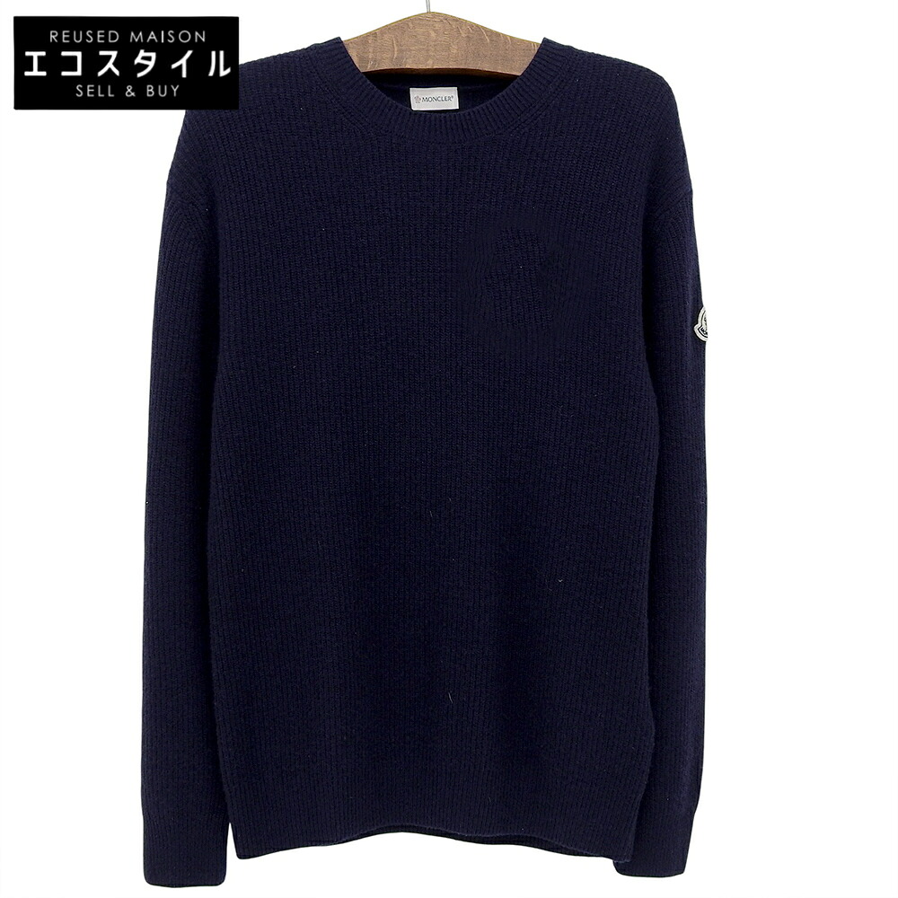 楽天市場】MONCLER モンクレール ワッフル ニット サイズ:M ネイビー