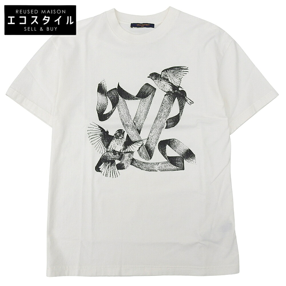 LOUIS VUITTON ルイヴィトン 刷り上げるティーシャツ トップス メンズ 白いこと S RM232 NPG HPY83W トップス   S 白いこと メンズ 【中古】