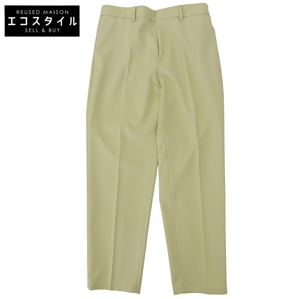JILSANDER ジルサンダー 美品 真っただ中押し付ける スラックス ズボン下 ボトムス メンズ 黄色 48 J21KA0011 23年 ボトムス   48 黄色 メンズ 【中古】