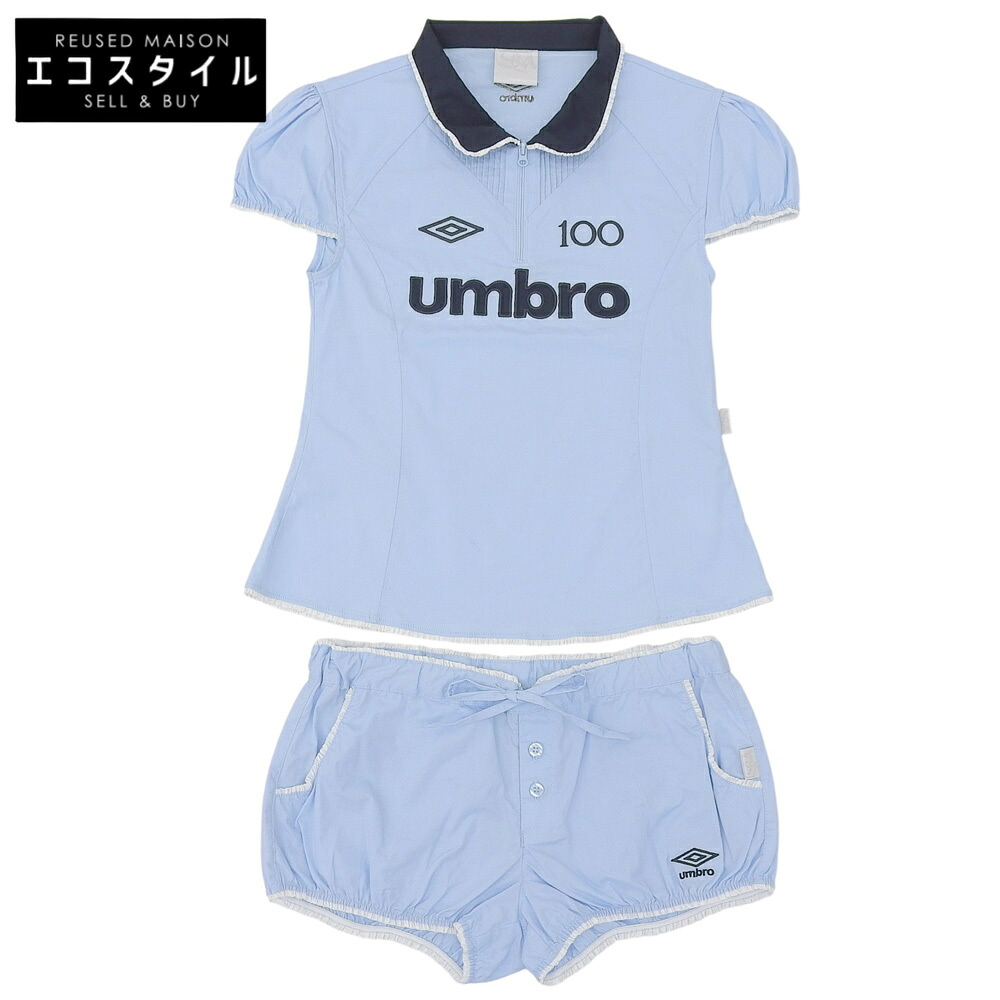UMBRO アンブロ カットソー 遊撃手ズボン下 セットアップ レディース 点火装置青碧 M/S 背広 セットアップ   M 点火装置青碧 レディース 【中古】