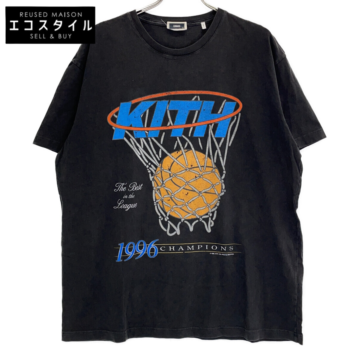 KITH 口吸い ×ニックス 濃灰色 プルオーバー トップス   濃灰色薄墨色 メンズ 【中古】