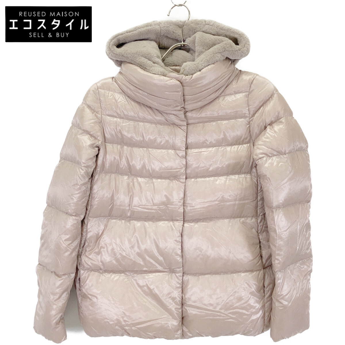 HERNO 地獄ノ ベージュ PI00087DR 落ちこむ上衣 上衣   38 ベージュ レディース 【中古】