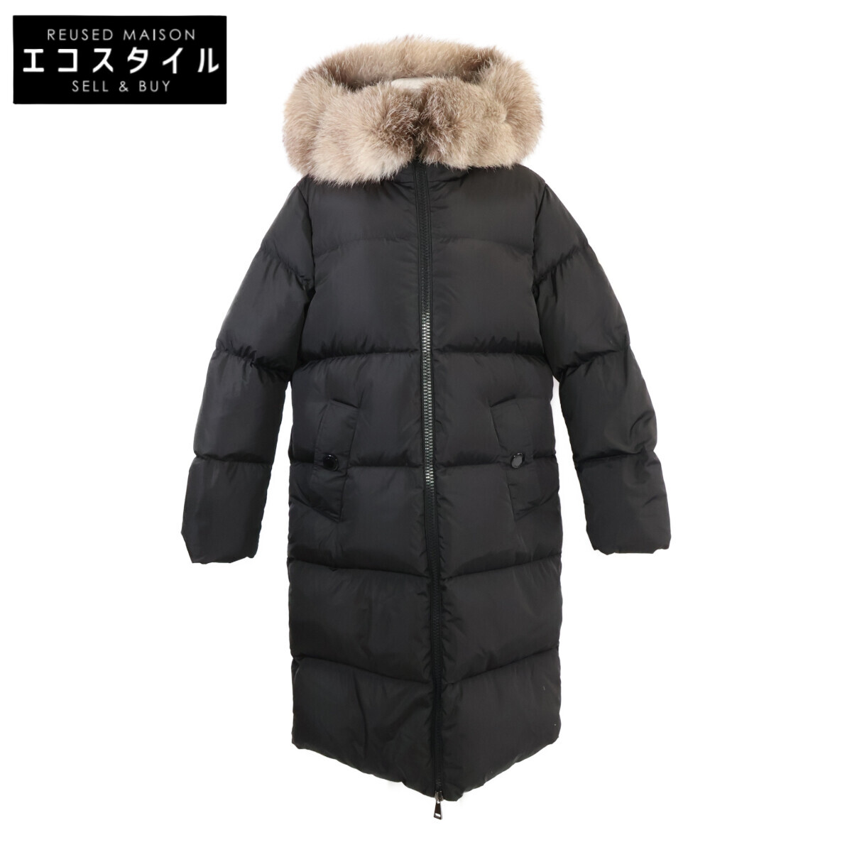 MONCLER モンク軌跡 美品 23年MARRIONNIER 落ちこむ上衣 上衣   2 黒いこと レディース 【中古】